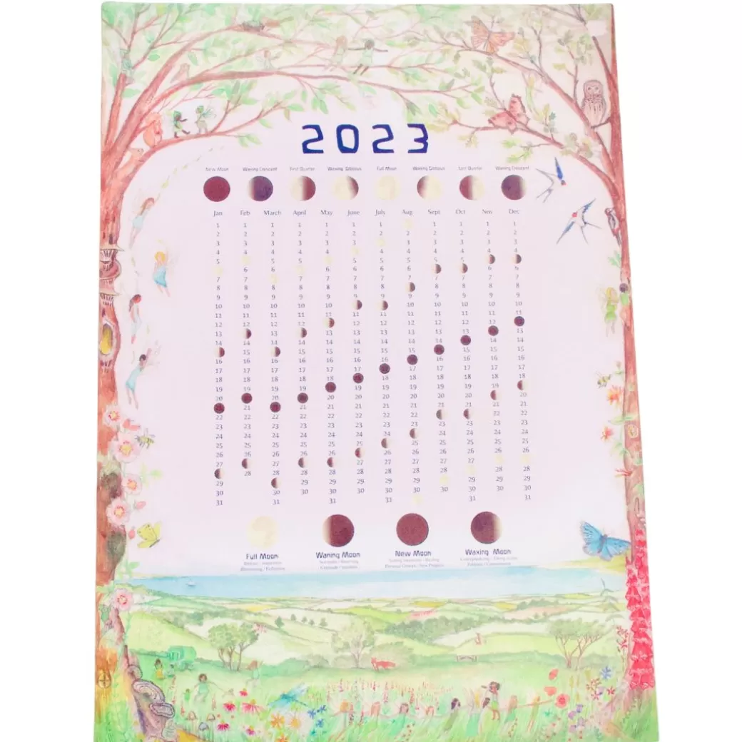 Wilded Family Waldorf Home>2023 Moon Phase Calendar Poster