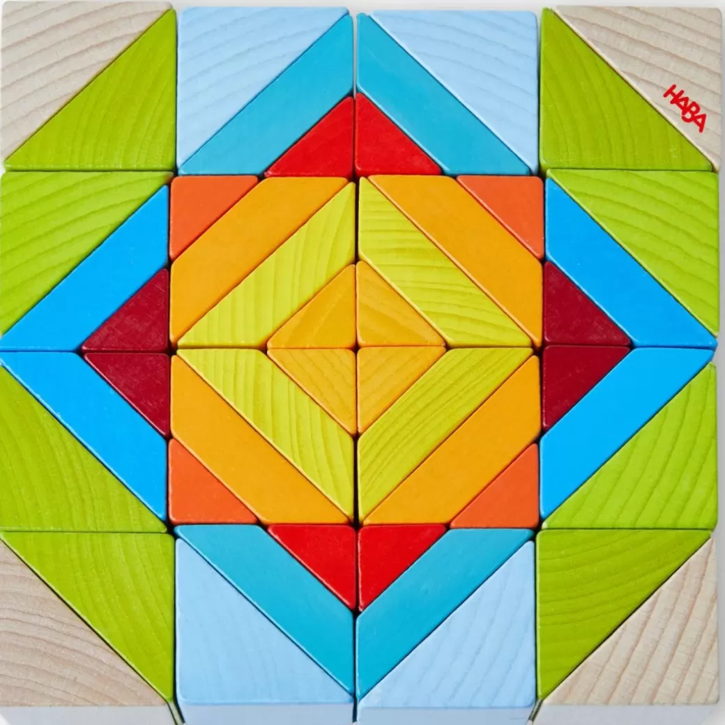 HABA Wooden Blocks>3D Wooden Mosaic Arranging Game