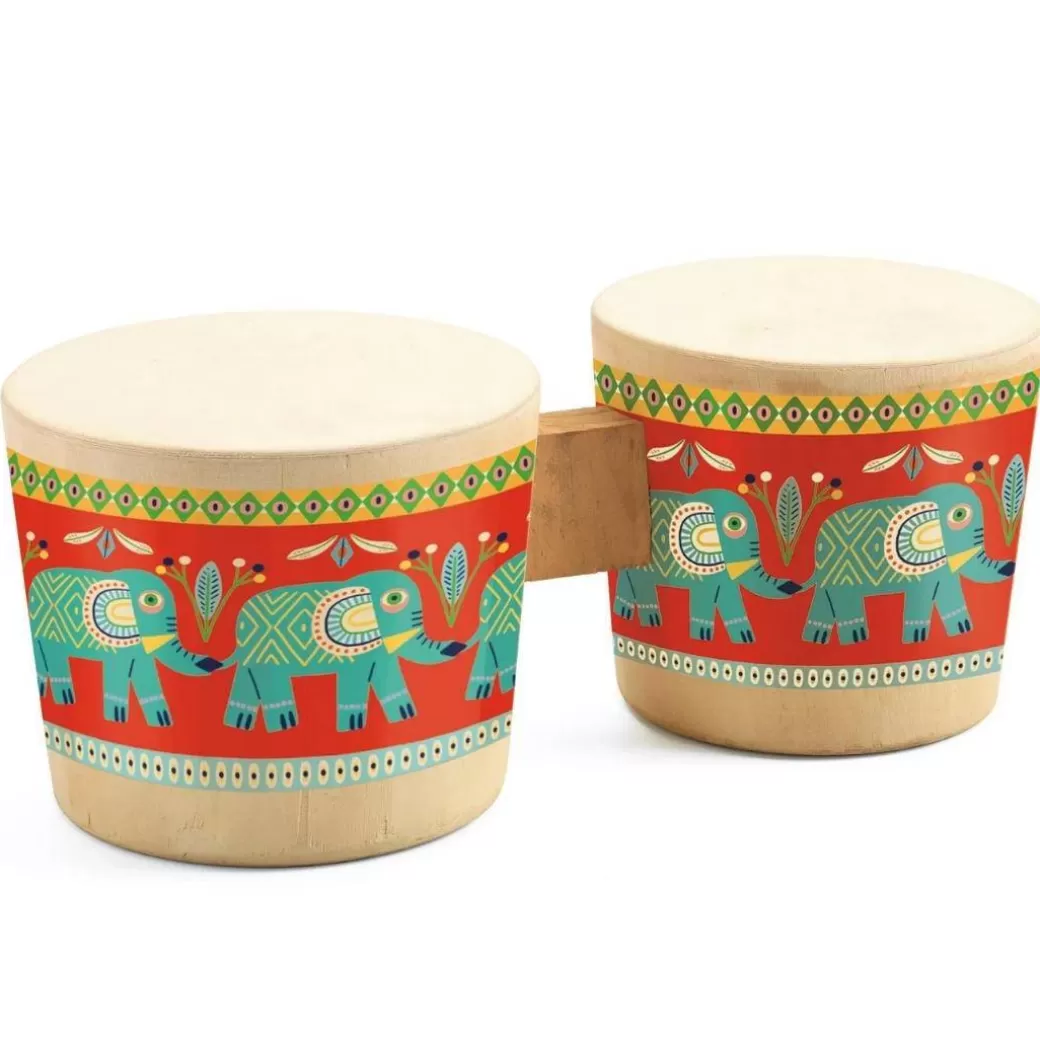 Djeco Musical Toys>Animambo Bongo Drums Musical Instrument