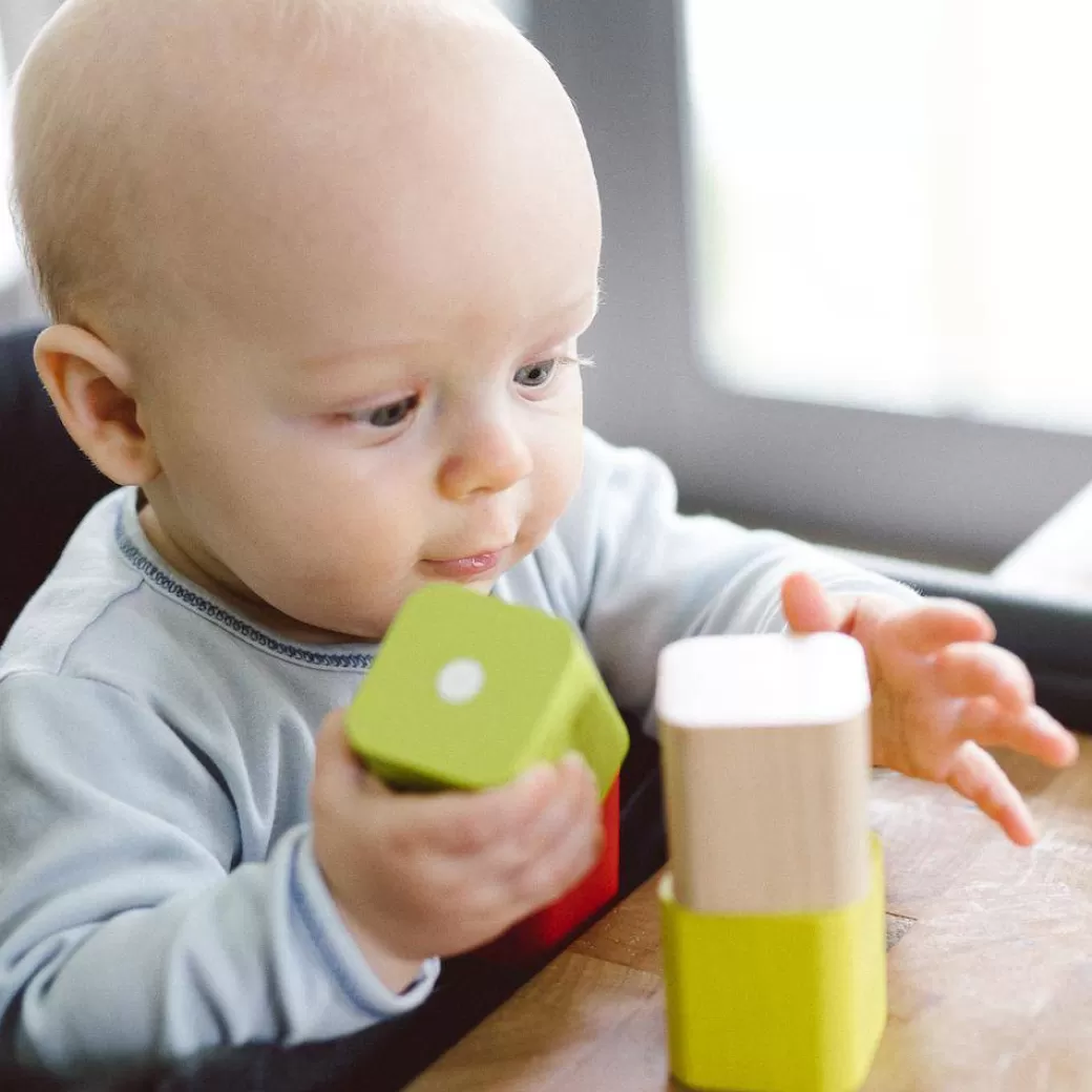 Tegu Wooden Blocks>Baby's First Magnetic Wooden Blocks, 15-Piece Set