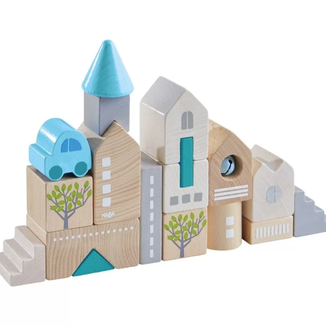 HABA Wooden Blocks>Bad Rodach Skyline Wooden Building Block Set