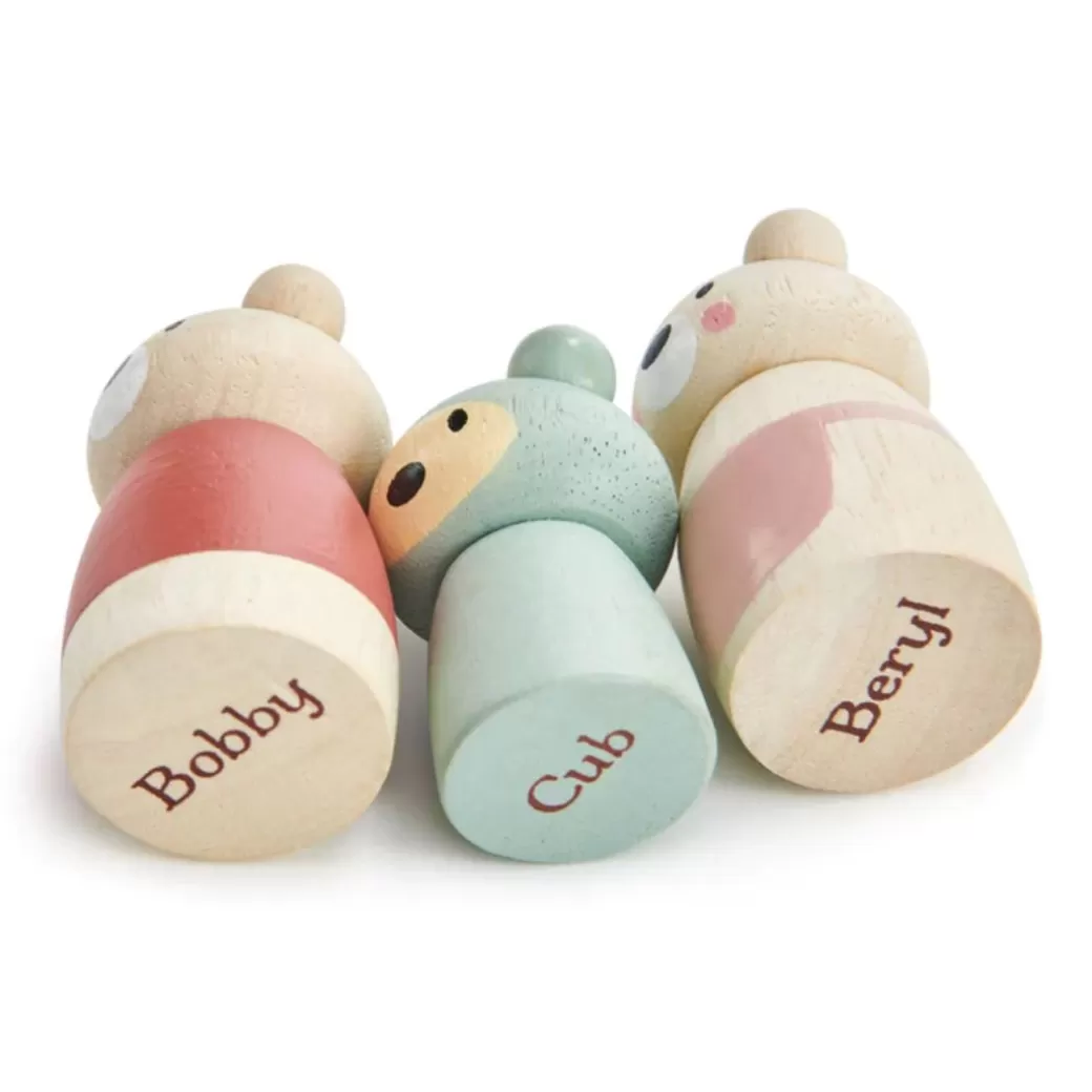 Tender Leaf Toys Wooden Figures>Bear Tales Wooden Doll Set