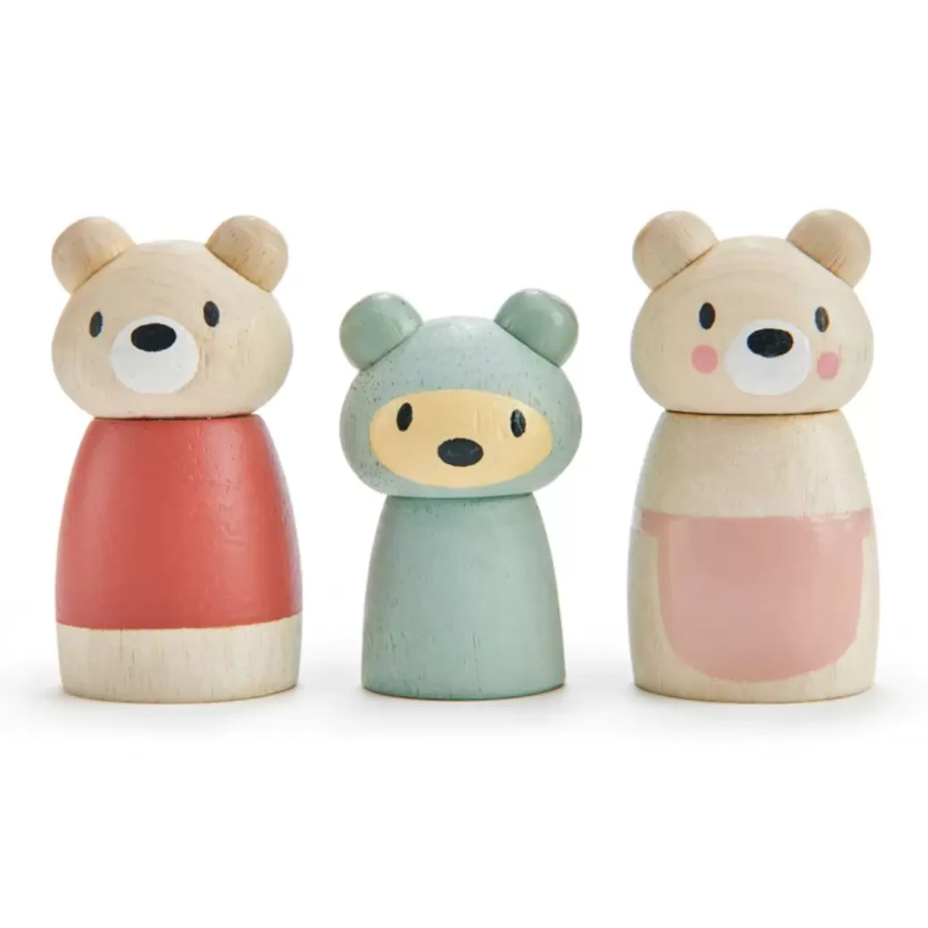 Tender Leaf Toys Wooden Figures>Bear Tales Wooden Doll Set