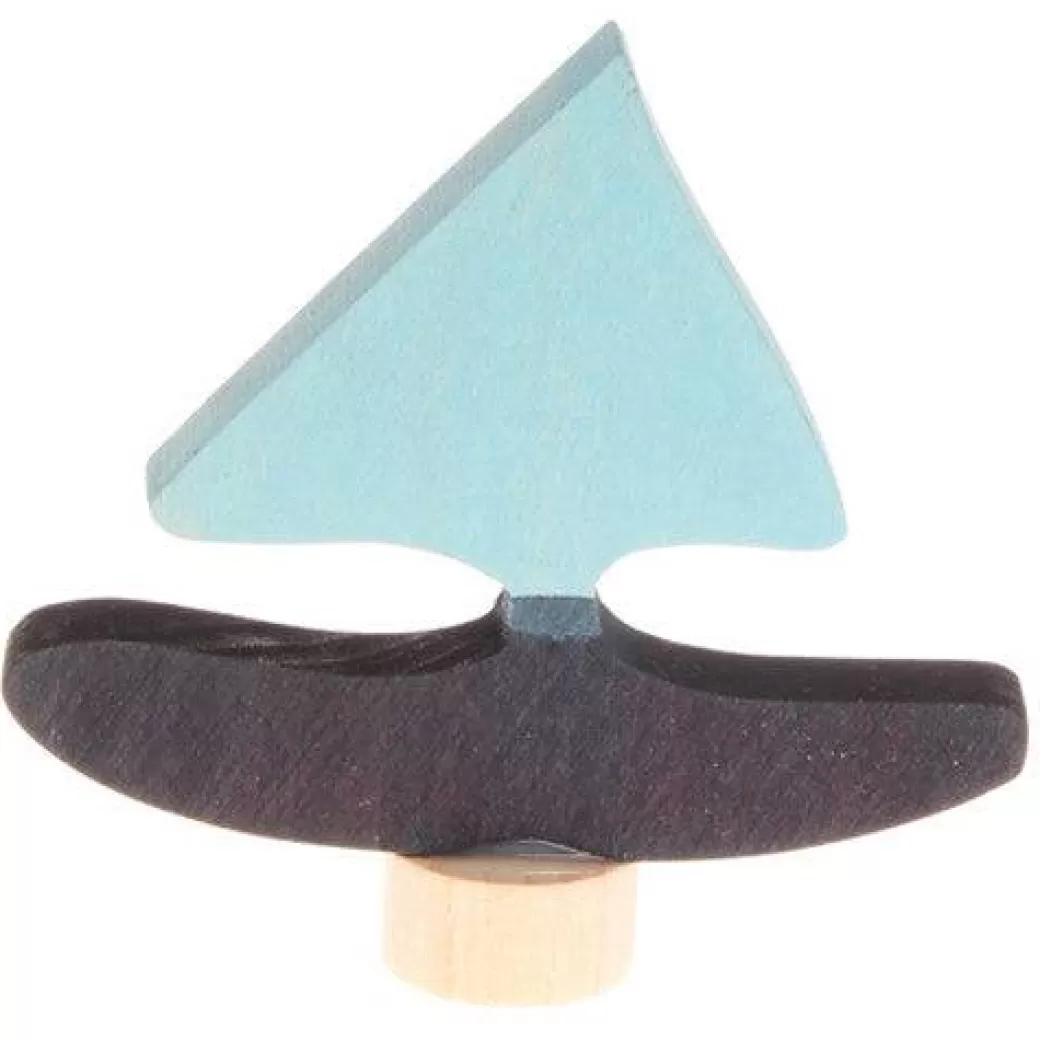 Grimm's Spiel & Holz Waldorf Birthday>Birthday Ring Decoration - Blue Sailboat