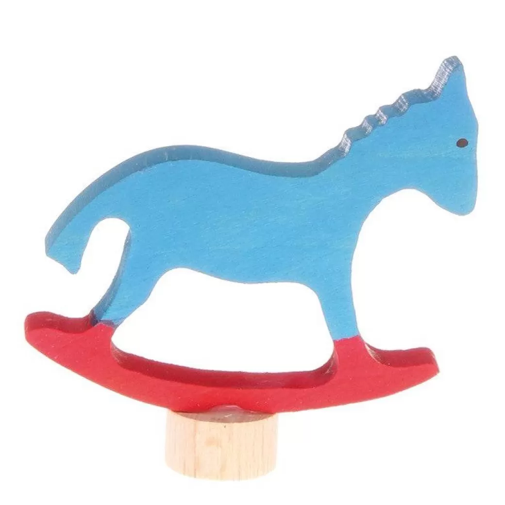 Grimm's Spiel & Holz Waldorf Birthday>Birthday Ring Decoration - Rocking Horse