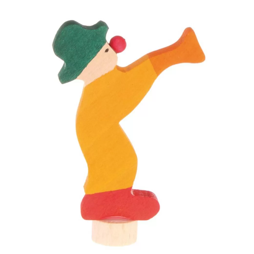 Grimm's Spiel & Holz Waldorf Birthday>Birthday Ring Decoration - Yellow Clown