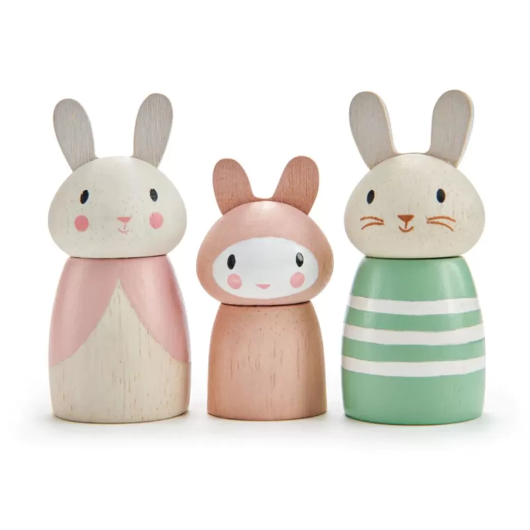 Tender Leaf Toys Wooden Figures>Bunny Tales Wooden Doll Set