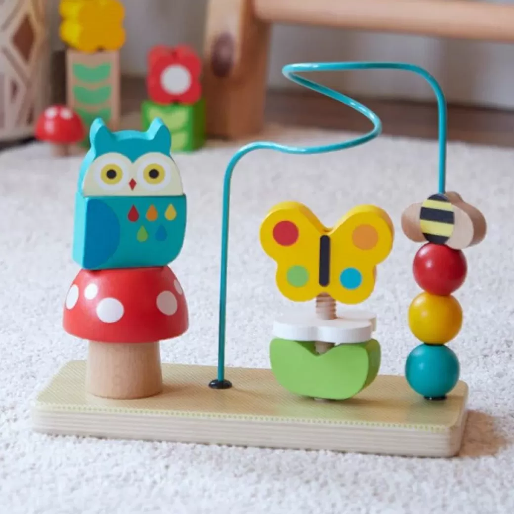 Petit Collage Early Learning>Busy Garden Wooden Activity Trio