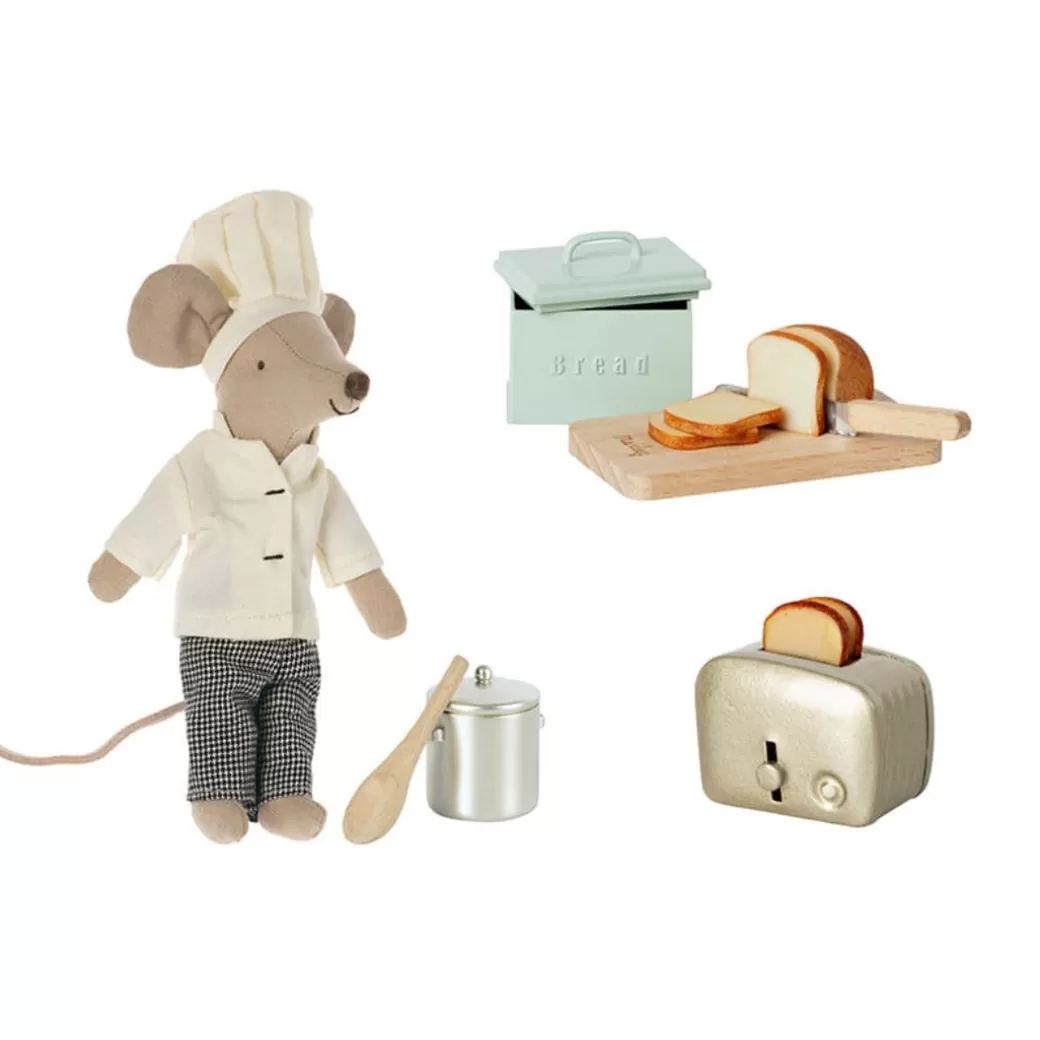 Maileg Stuffed Animals>Chef Mouse Bundle