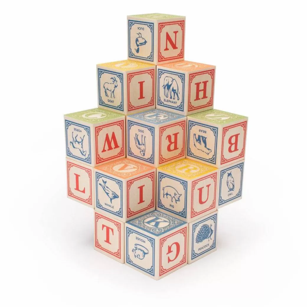 Uncle Goose Wooden Blocks>Classic Wooden Alphabet Blocks