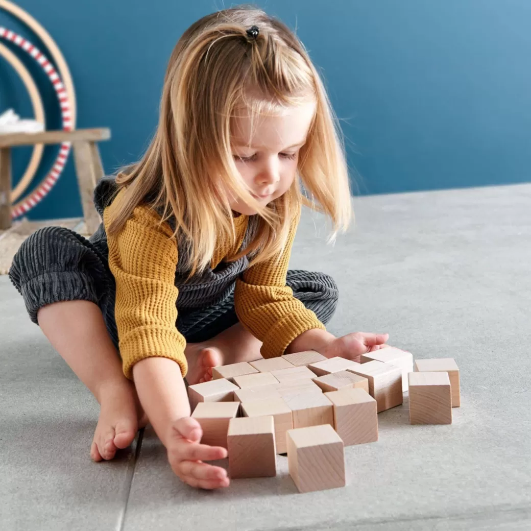 HABA Wooden Blocks>Clever Up! Unit Wooden Block Building System 1.0