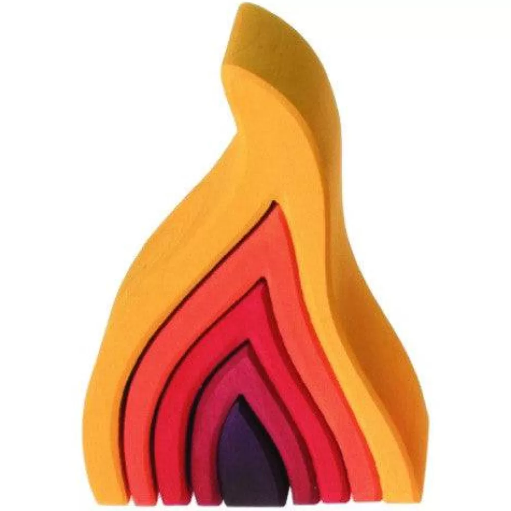 Grimm's Spiel & Holz Wooden Blocks>Elements Nesting Blocks: Fire