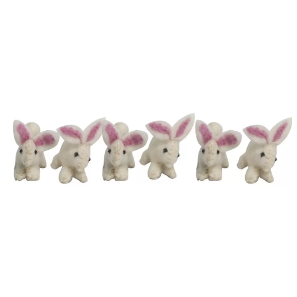 Papoose Stuffed Animals>Felted Mini Bunnies