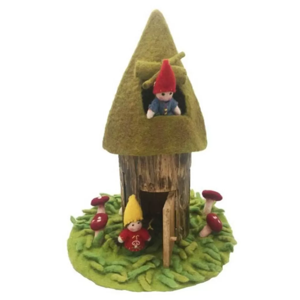 Papoose Fairies & Gnomes>Felted Summer Fairy House Set