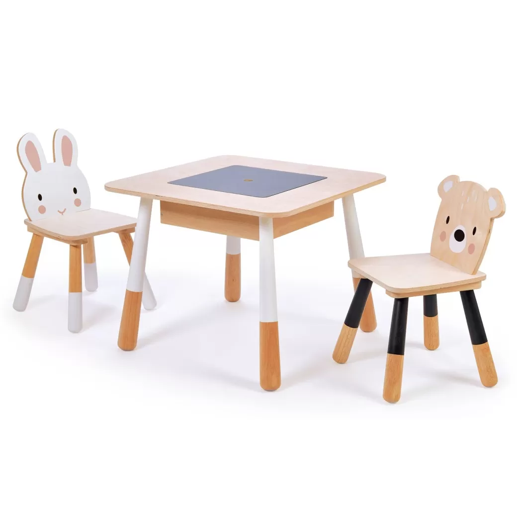 Tender Leaf Waldorf Home>Forest Wooden Activity Table And Chairs Set