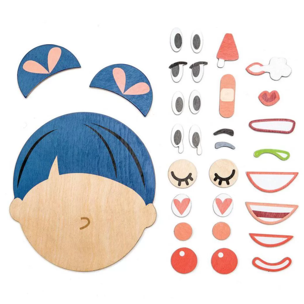 Tender Leaf Toys Early Learning>Fun Faces Playset - What's Up?