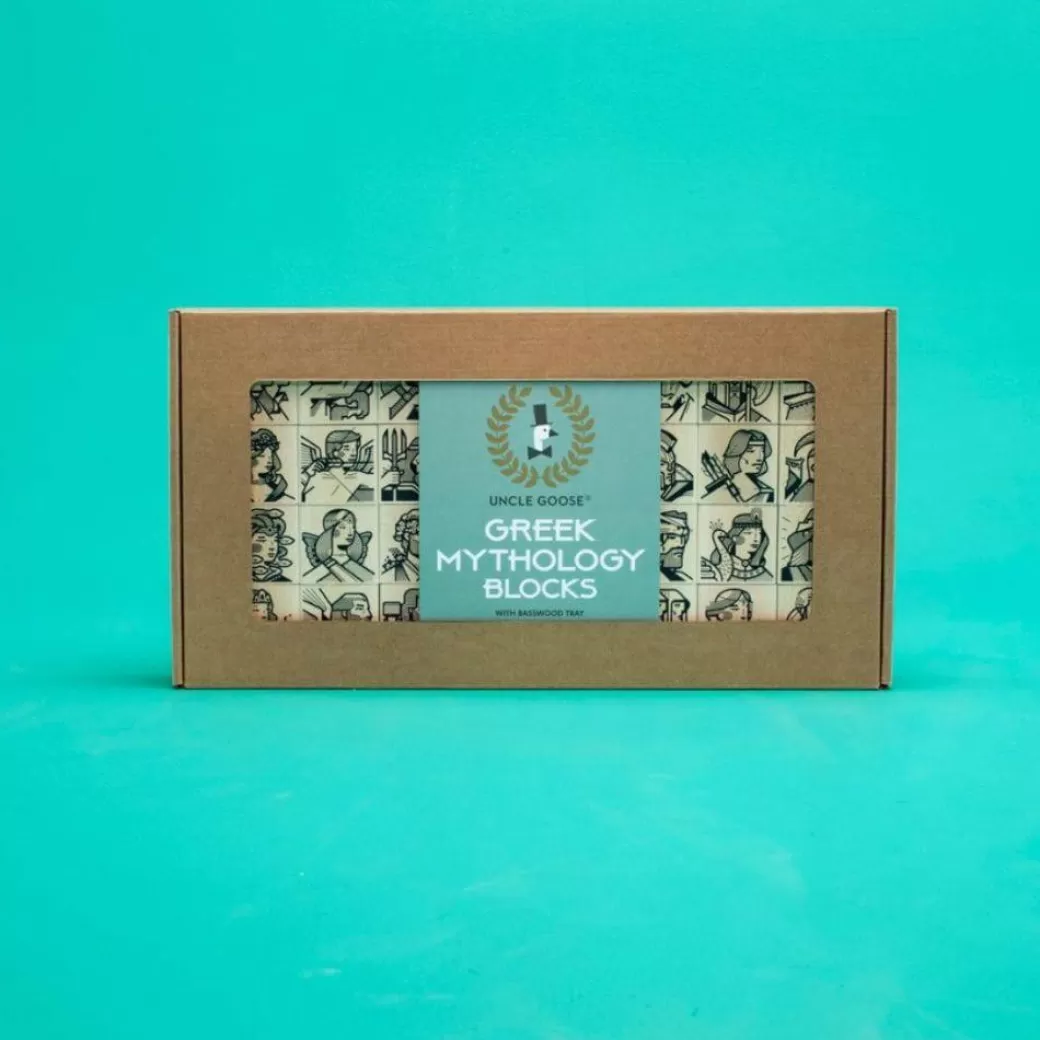 Uncle Goose Early Learning>Greek Mythology Wooden Blocks