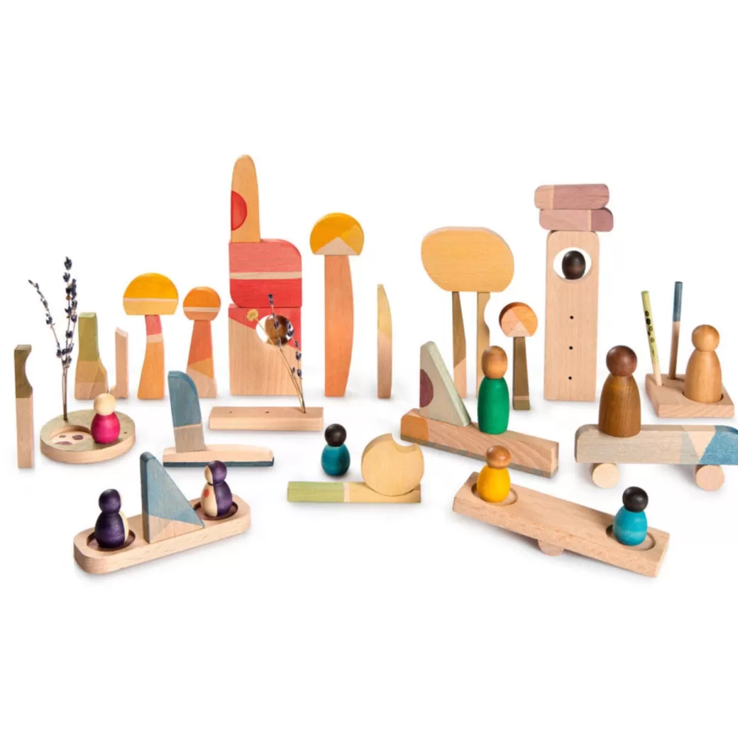 Grapat Wooden Figures>Happy Place Play Set