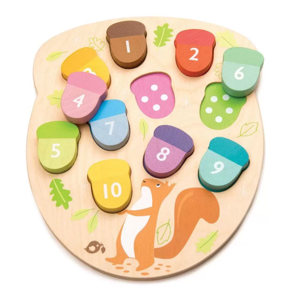 Tender Leaf Toys Early Learning>How Many Acorns Puzzle