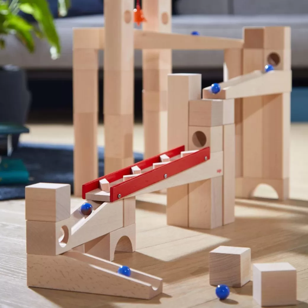 HABA Marble & Ball Runs>Large Wooden Marble Run Set