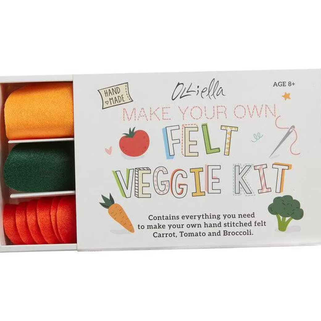 Olli Ella Kitchen & House Play>Make Your Own Felt Veggies Craft Kit