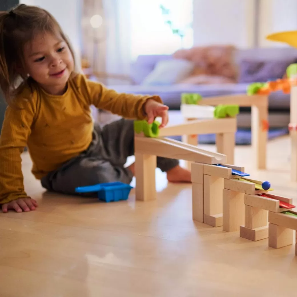 HABA Wooden Blocks>Marble Run Add On - Musical Steps Track