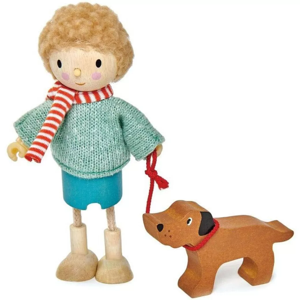 Tender Leaf Toys Wooden Figures>Mr. Goodwood And His Dog