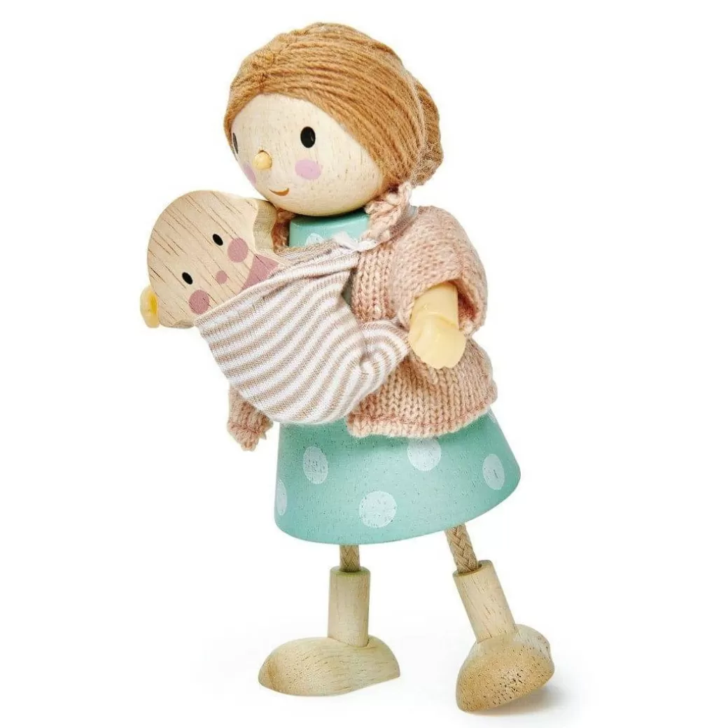 Tender Leaf Toys Wooden Figures>Mrs. Goodwood And The Baby