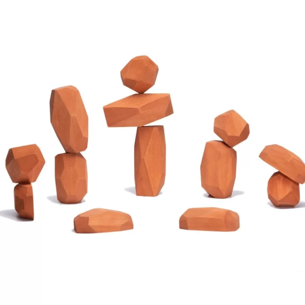 Ocamora Wooden Blocks>Natural Wooden Gem Blocks