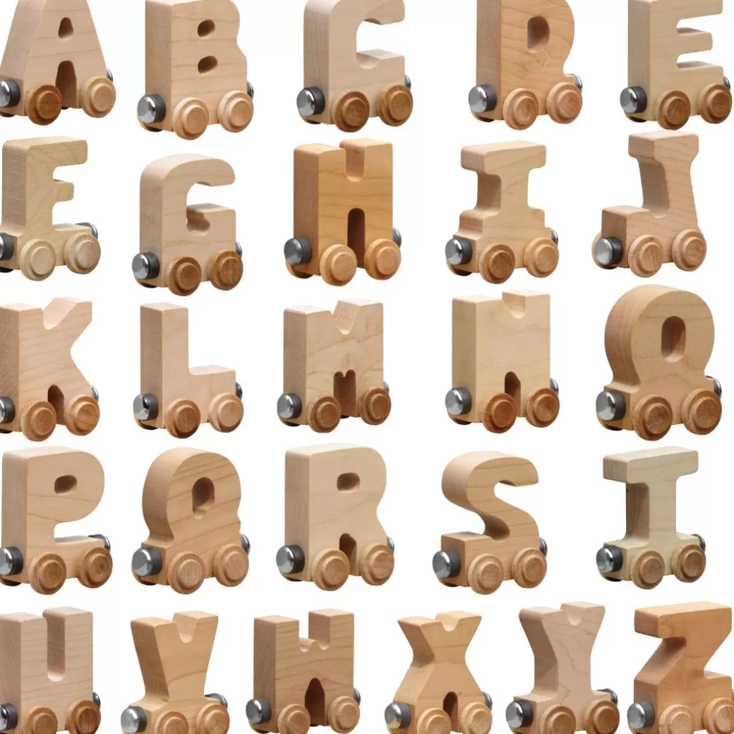 Maple Landmark Toy Vehicles>Natural Wooden Name Train Letters