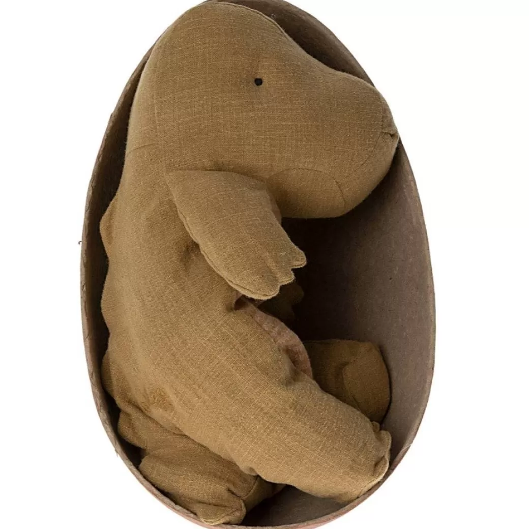 Maileg Stuffed Animals>Ocher Gantosaurus In Egg (Medium)