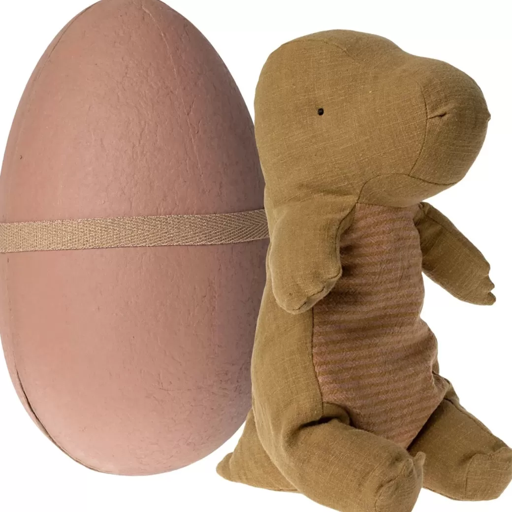 Maileg Stuffed Animals>Ocher Gantosaurus In Egg (Medium)