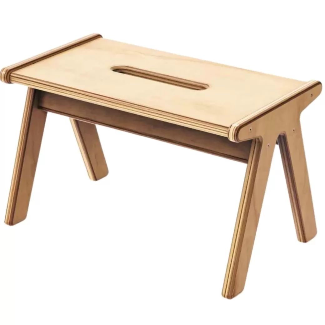 All Circles Waldorf Home>One-Step Wooden Step Stool- Natural