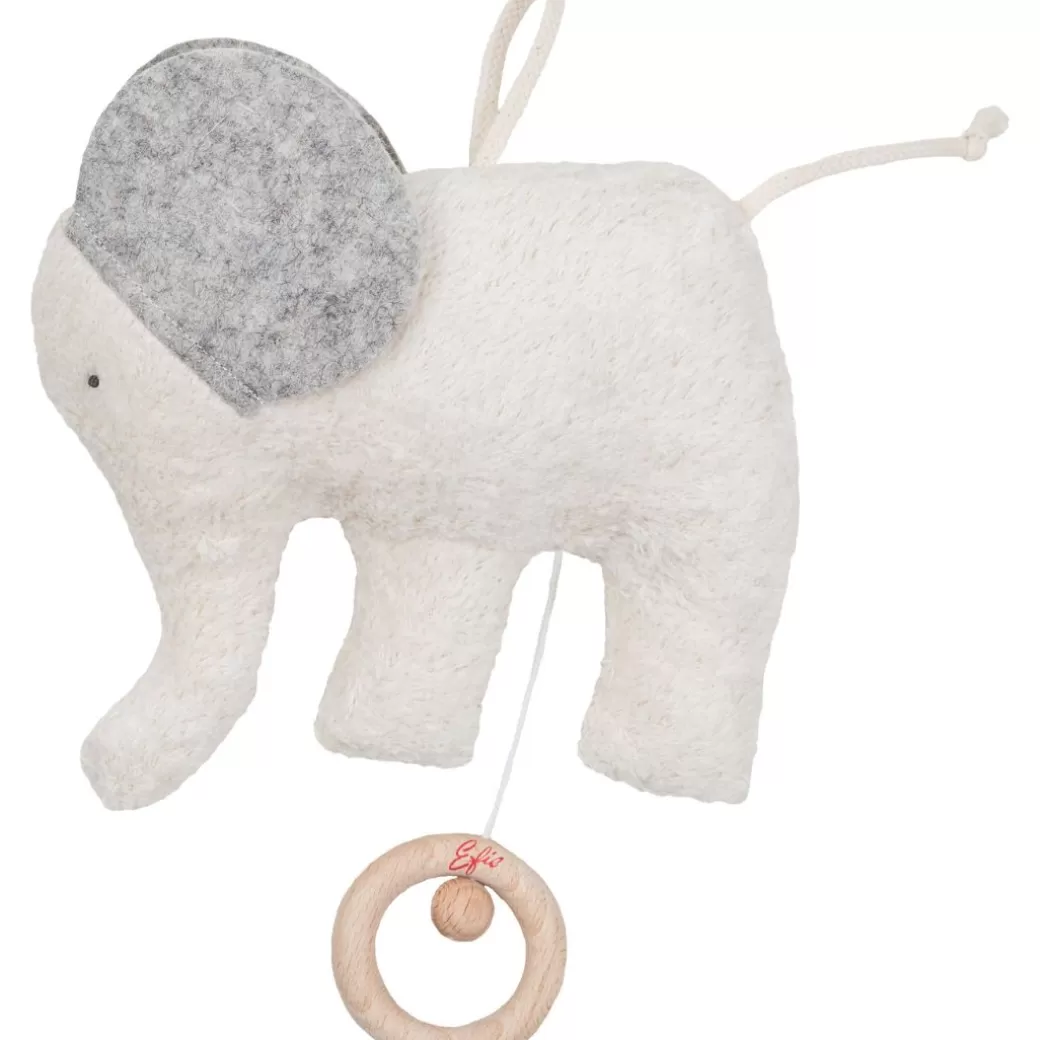 Efie Stuffed Animals>Organic Elephant Music Box