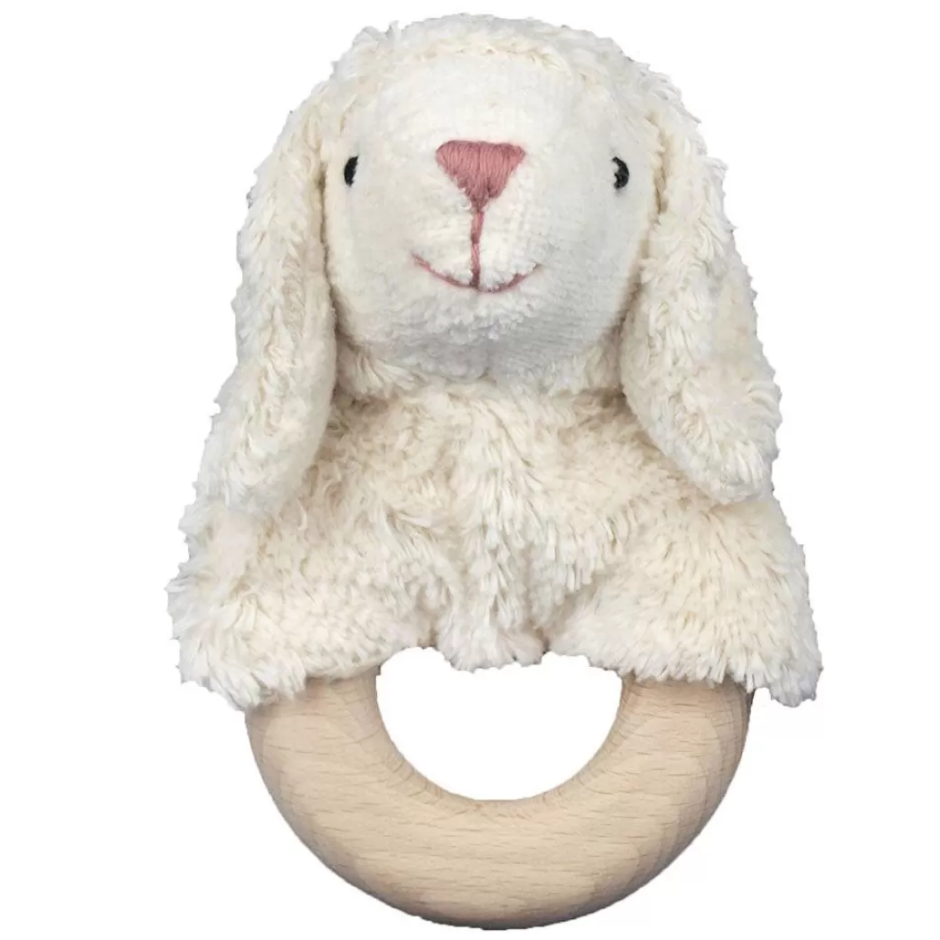 Senger Stuffed Animals>Organic Sheep Teething Ring