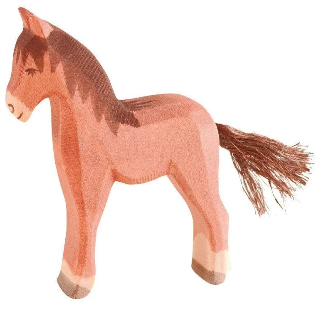 Ostheimer Wooden Figures> Colt (Foal), Brown