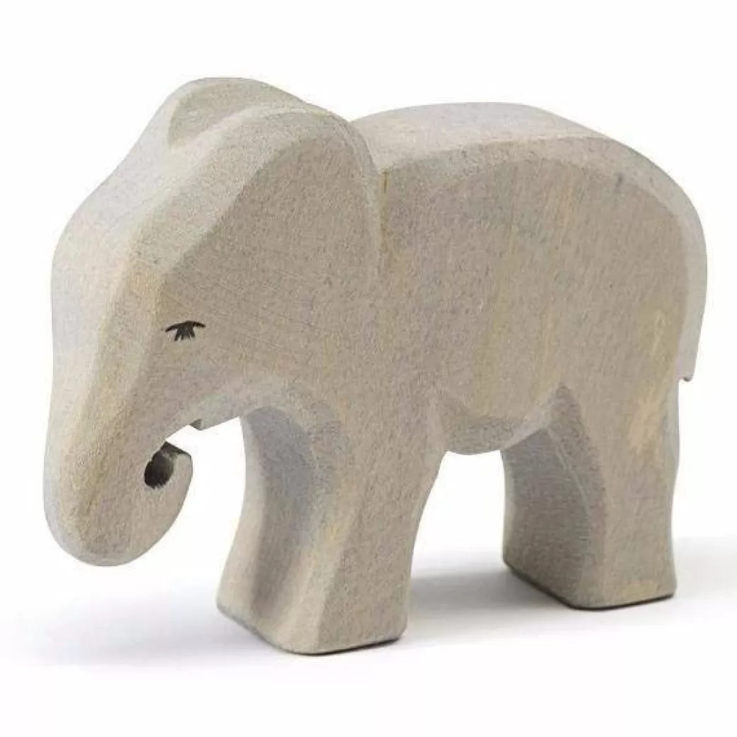 Ostheimer Wooden Figures> Elephant, Small, Eating