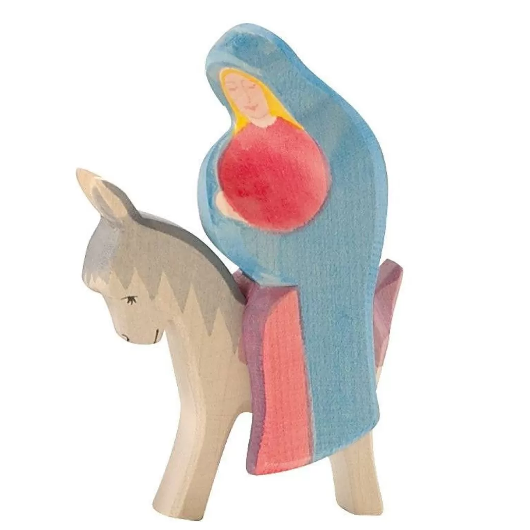 Ostheimer Wooden Figures> Mary On Donkey