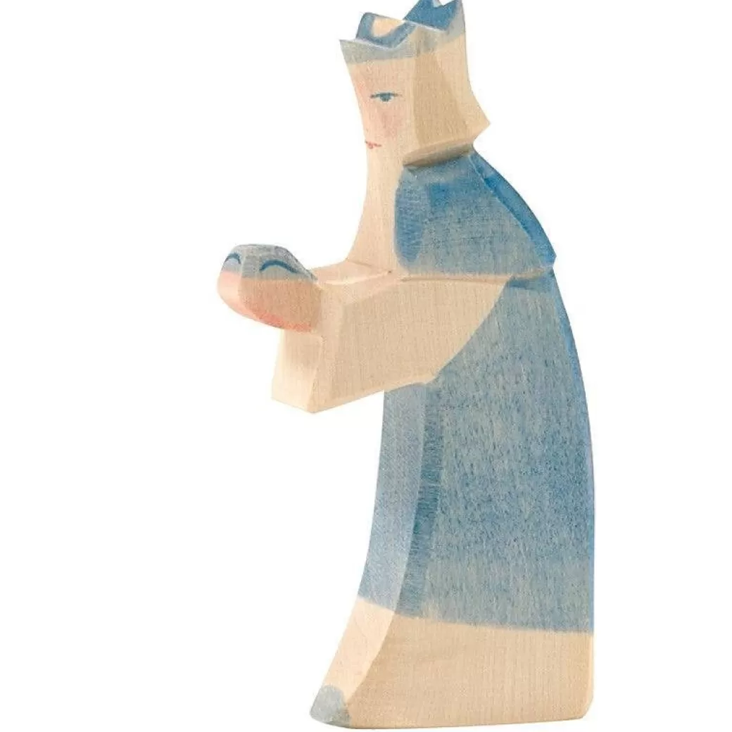 Ostheimer Wooden Figures> Nativity Blue King