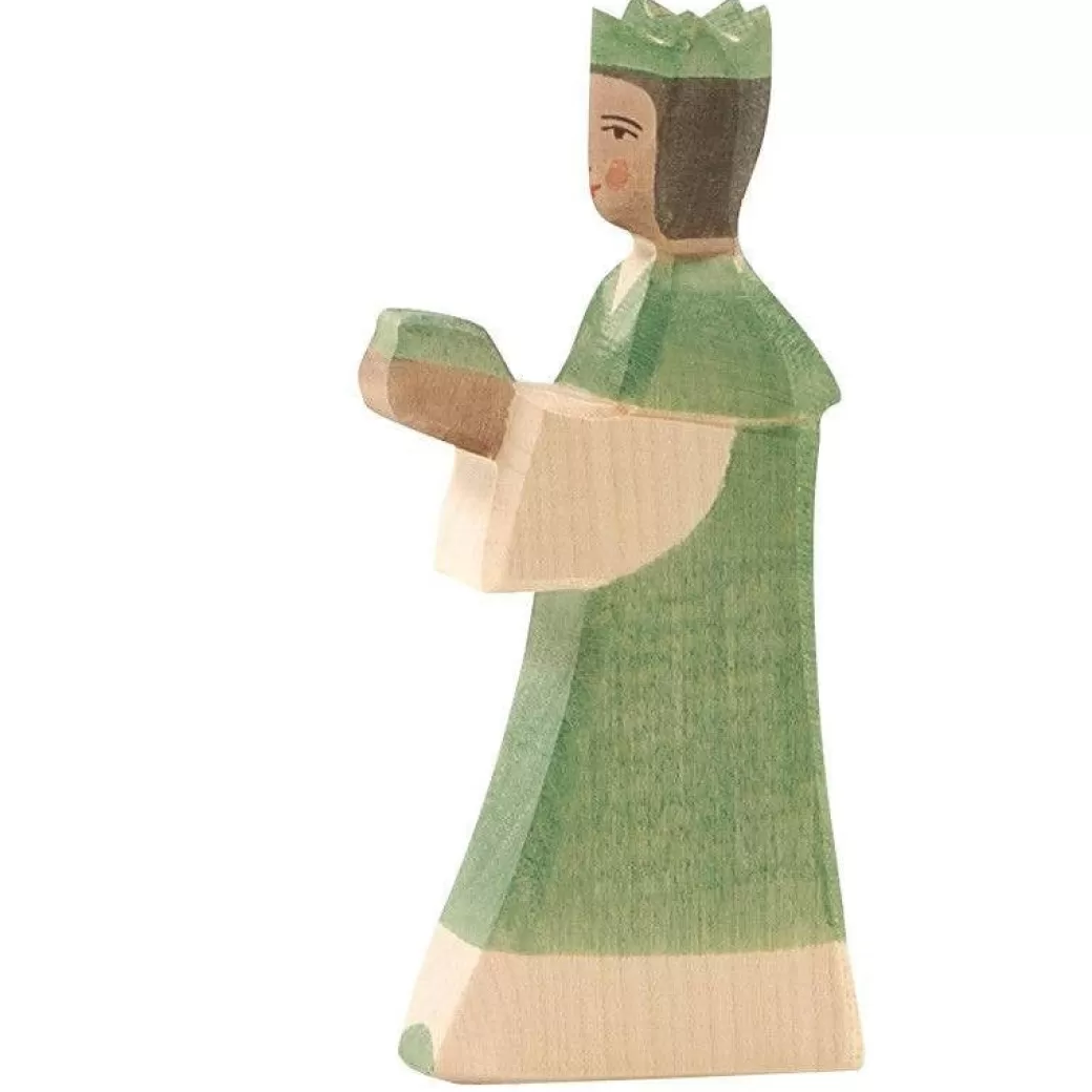 Ostheimer Wooden Figures> Nativity Green King