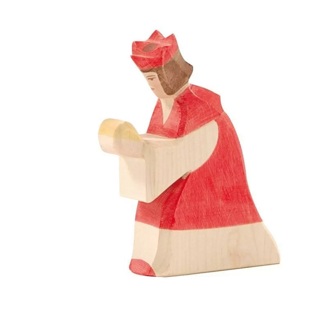 Ostheimer Wooden Figures> Nativity Red King