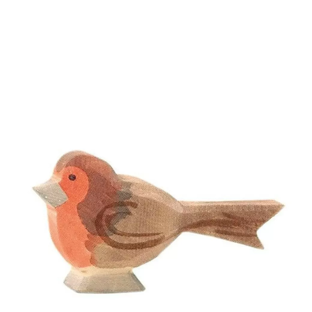 Ostheimer Wooden Figures> Robin Redbreast