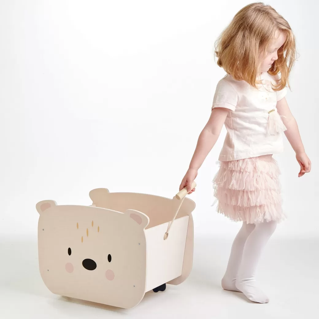 Tender Leaf Waldorf Home>Pull Along Bear Cart And Toy Box