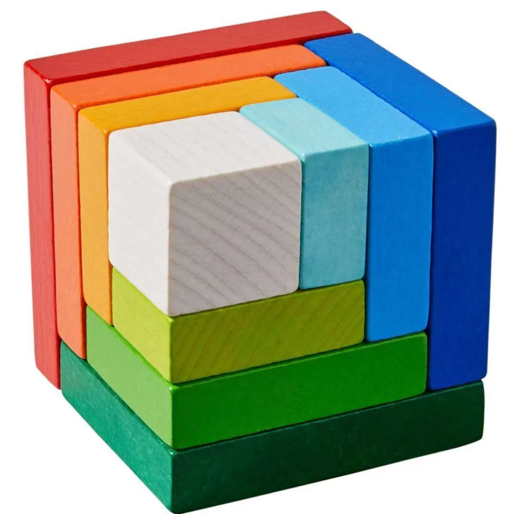 HABA Wooden Blocks>Rainbow Cube Game Wooden Blocks