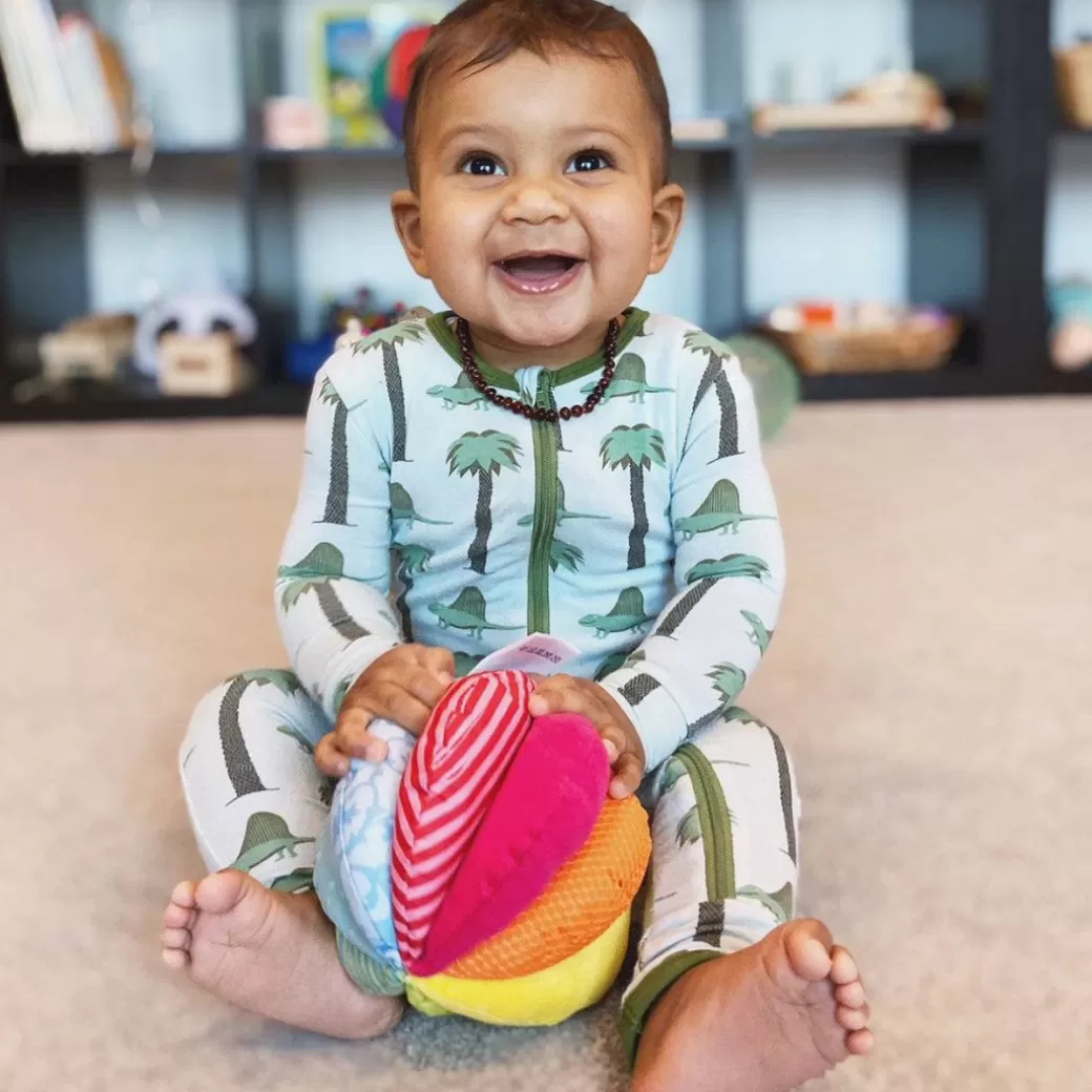 HABA Rattles & Grasping Toys>Rainbow Fabric Baby Ball