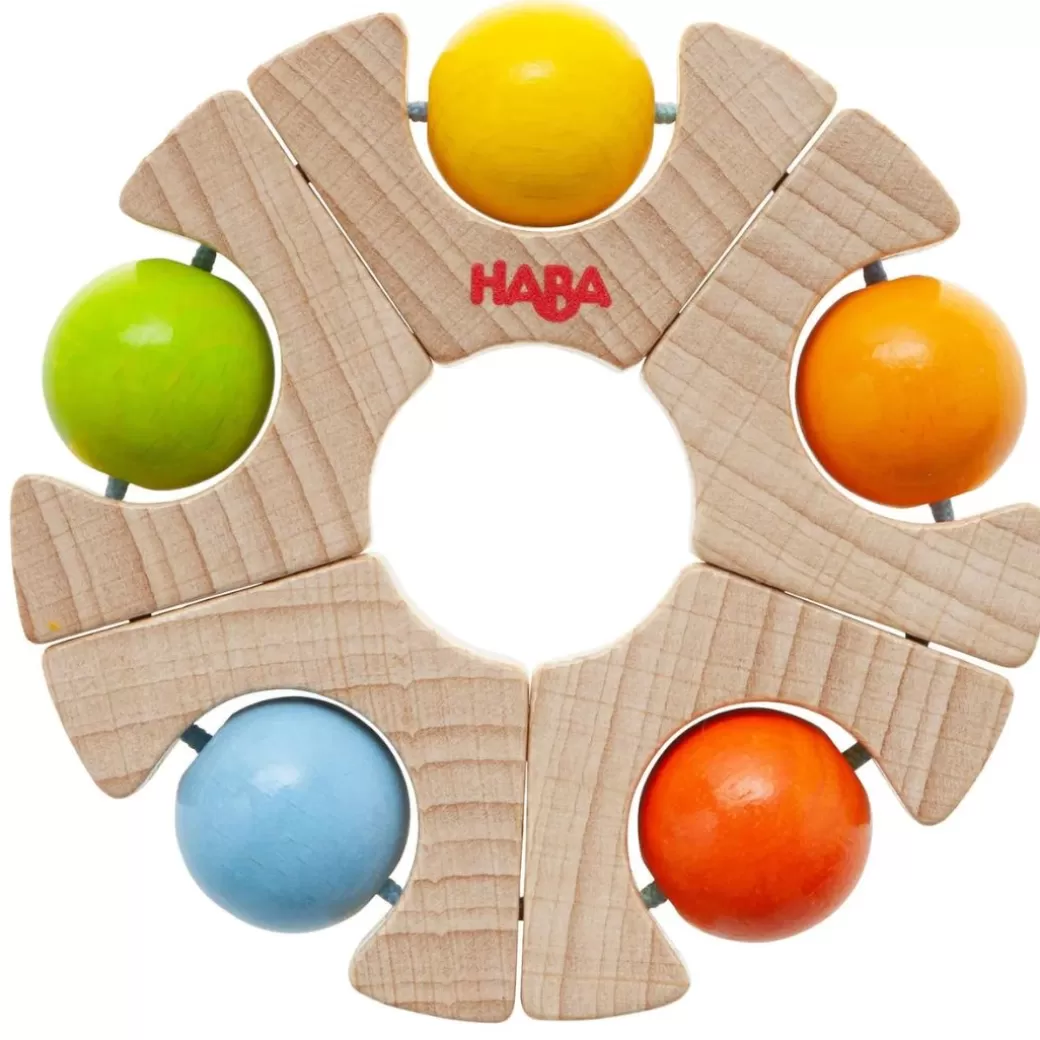 HABA Rattles & Grasping Toys>Rainbow Wheel Grasping Toy