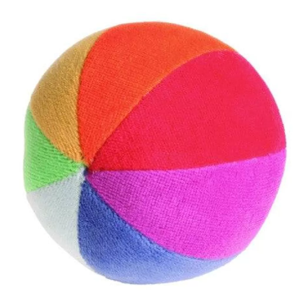 Grimm's Spiel & Holz Rattles & Grasping Toys>Soft Cotton Rainbow Ball