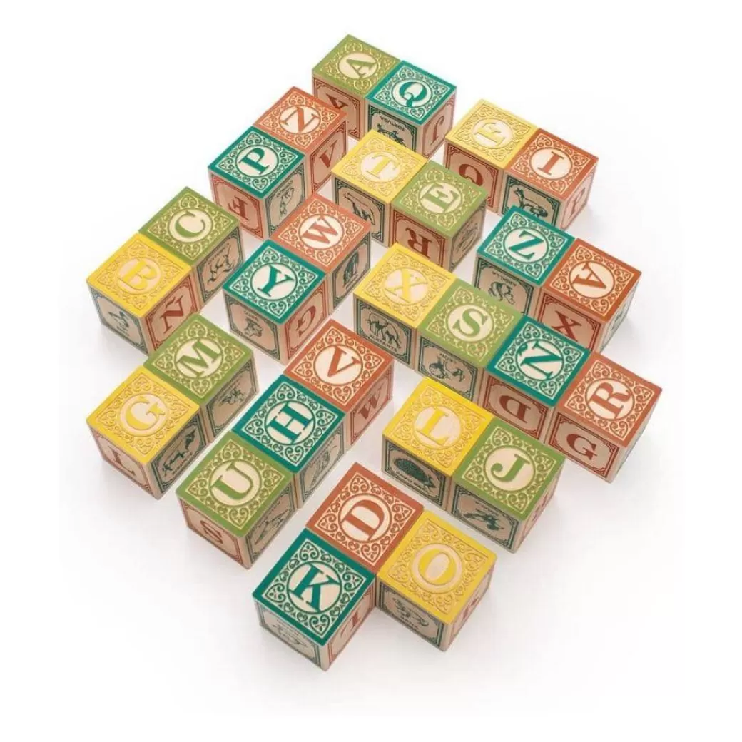 Uncle Goose Wooden Blocks>Spanish Wooden Alphabet Blocks