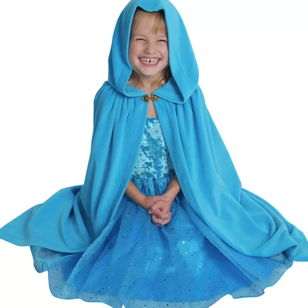 Fairy Finery Dress-Ups & Costumes>Storybook Hooded Cloak - Turquoise