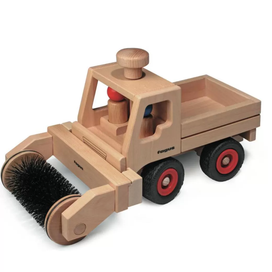 Fagus Toy Vehicles>Street Sweeper For Basic Wooden Truck